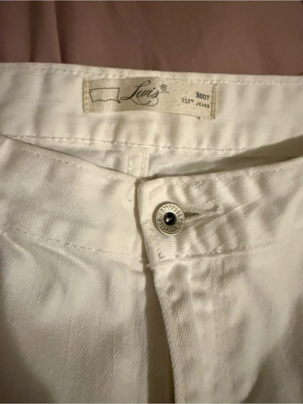 Levi's Women's White Boot Cut Jeans - Classic White Denim